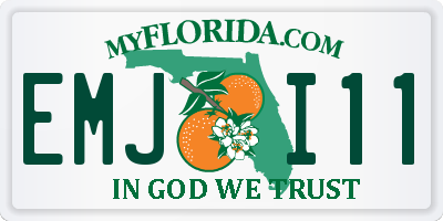 FL license plate EMJI11