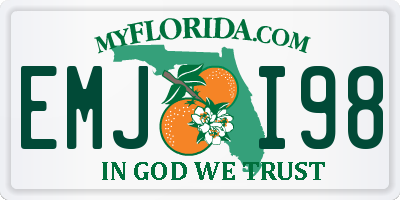 FL license plate EMJI98