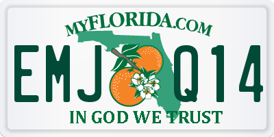FL license plate EMJQ14