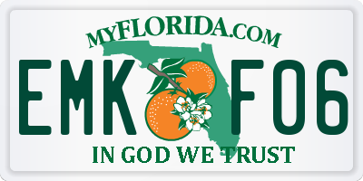 FL license plate EMKF06