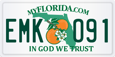 FL license plate EMKO91