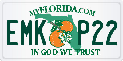 FL license plate EMKP22