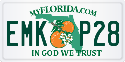 FL license plate EMKP28