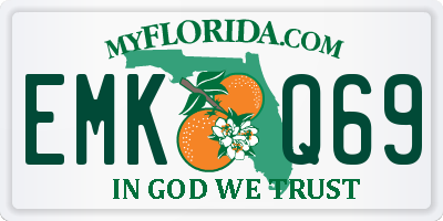 FL license plate EMKQ69