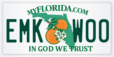 FL license plate EMKW00
