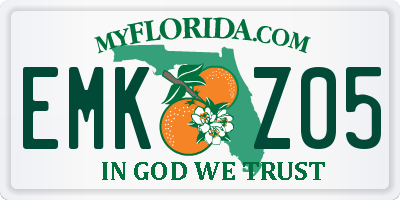 FL license plate EMKZ05