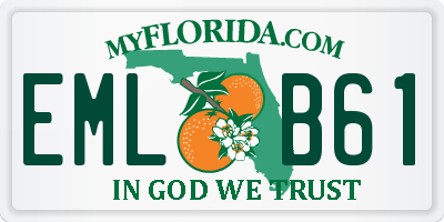FL license plate EMLB61