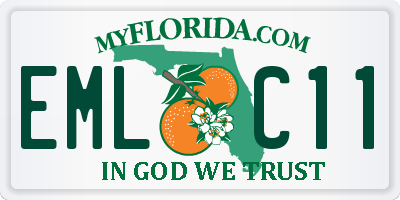 FL license plate EMLC11