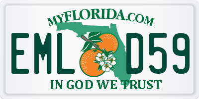 FL license plate EMLD59