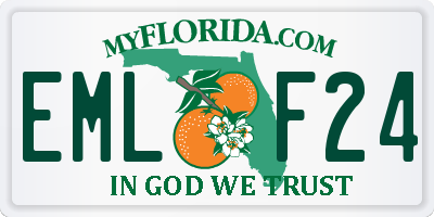 FL license plate EMLF24