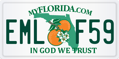 FL license plate EMLF59