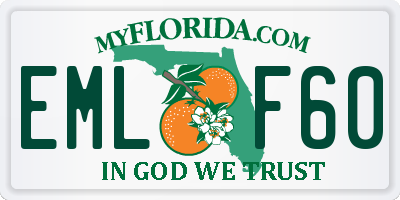 FL license plate EMLF60
