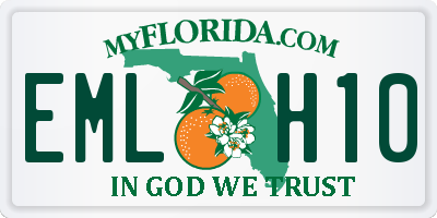 FL license plate EMLH10