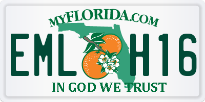 FL license plate EMLH16
