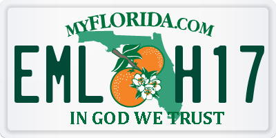 FL license plate EMLH17