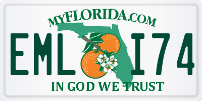 FL license plate EMLI74
