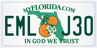 FL license plate EMLJ30