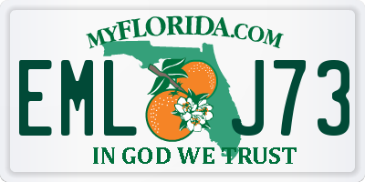 FL license plate EMLJ73