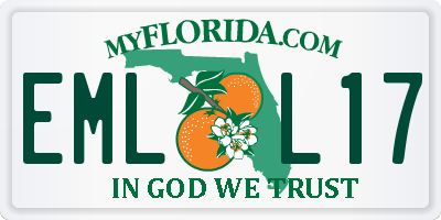 FL license plate EMLL17