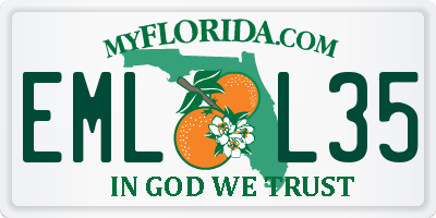 FL license plate EMLL35