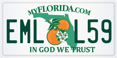 FL license plate EMLL59