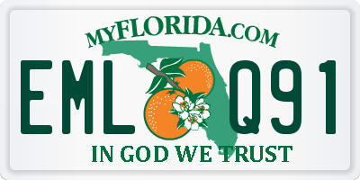 FL license plate EMLQ91