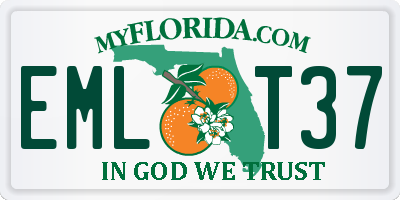 FL license plate EMLT37