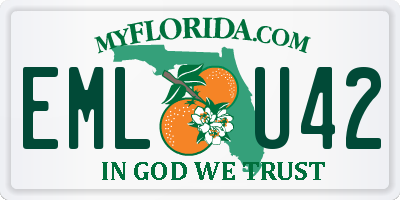 FL license plate EMLU42