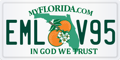 FL license plate EMLV95