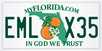 FL license plate EMLX35