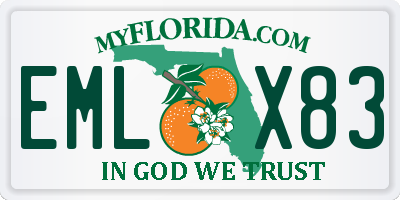 FL license plate EMLX83