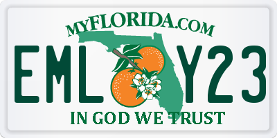 FL license plate EMLY23