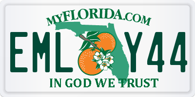 FL license plate EMLY44