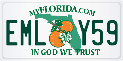 FL license plate EMLY59