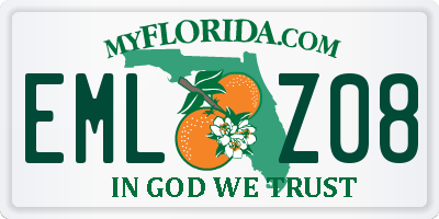 FL license plate EMLZ08
