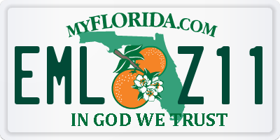 FL license plate EMLZ11