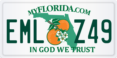 FL license plate EMLZ49