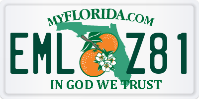 FL license plate EMLZ81