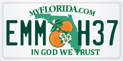 FL license plate EMMH37