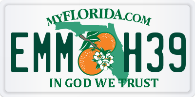 FL license plate EMMH39