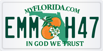 FL license plate EMMH47