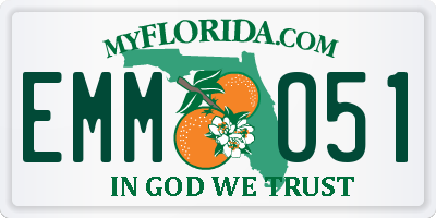 FL license plate EMMO51