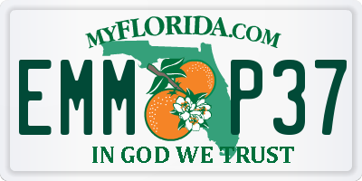 FL license plate EMMP37