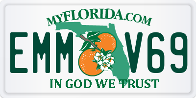 FL license plate EMMV69