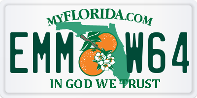 FL license plate EMMW64