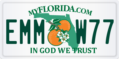 FL license plate EMMW77
