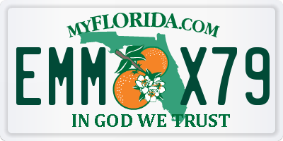 FL license plate EMMX79