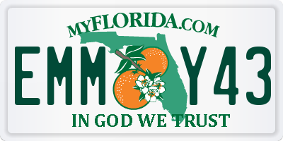 FL license plate EMMY43