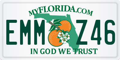FL license plate EMMZ46