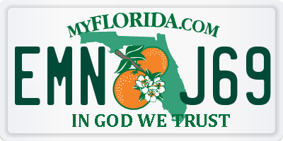 FL license plate EMNJ69
